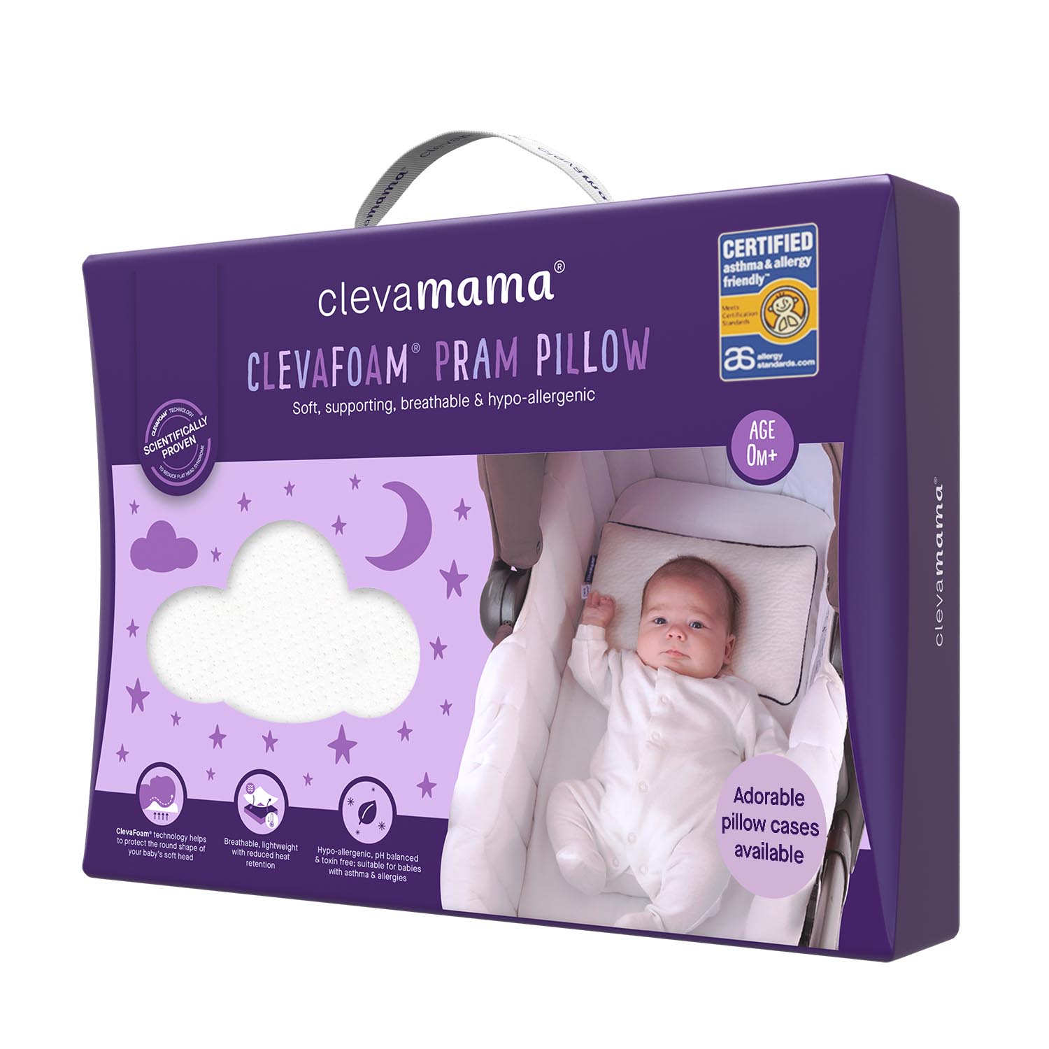 Clevamama Clevafoam Pram Pillow Mum N Me