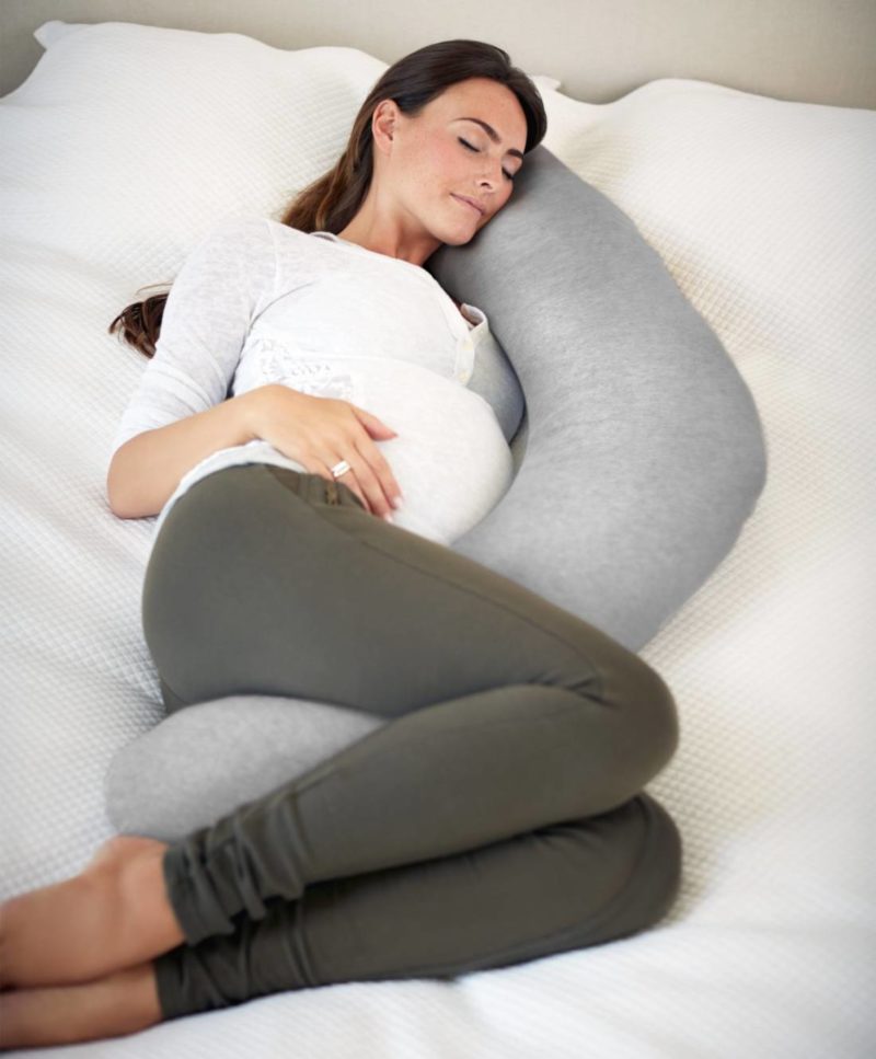 Mamas & Papas Pregnancy & Nursing Pillow Grey Marl