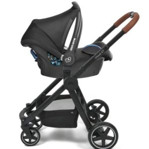 Babylo Cloud XT Travel System Black with Joie i-Snug Car Seat and Base