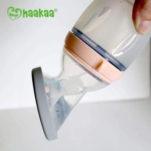 Haakaa Silicone Breast Pump Cap Grey