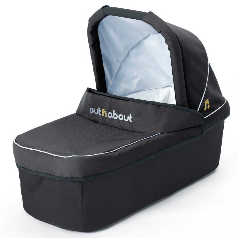 Out n About Nipper Single Carrycot- Black