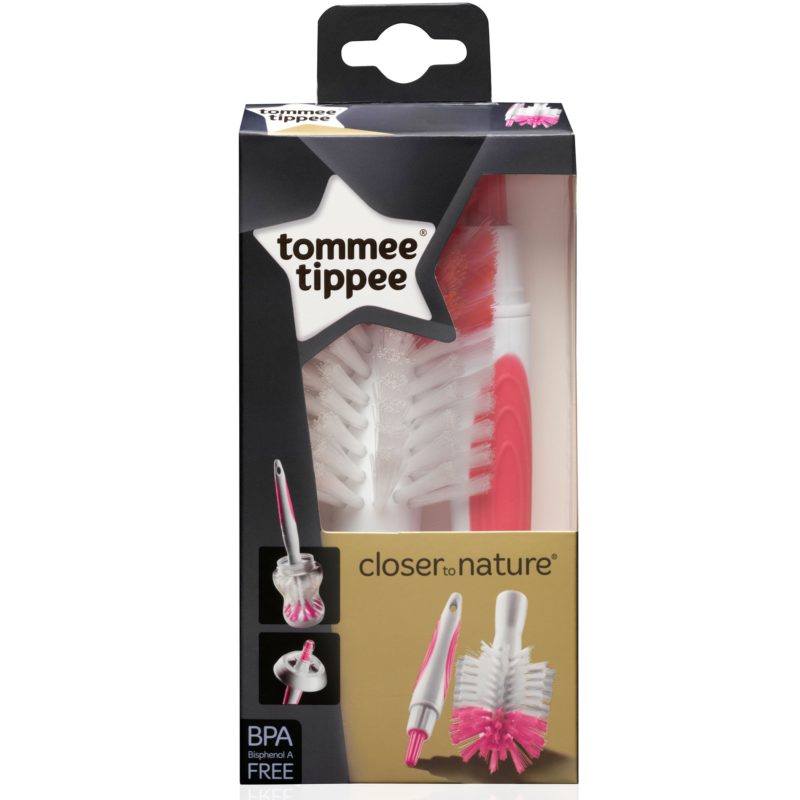 Tommee Tippee Bottle & Teat Brush Pink