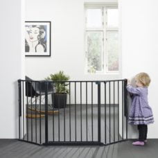 BabyDan Olaf Wide Safety Gate - Black 90-146cm