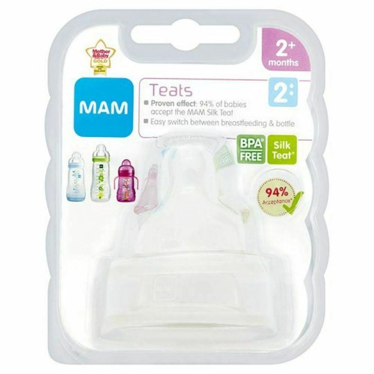 MAM Silicone Baby Bottle Teats 2+ Months - Medium Flow - Mum N Me