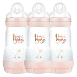 MAM Easy Start Anti-Colic Bottles 260ml 3 Pack Pink