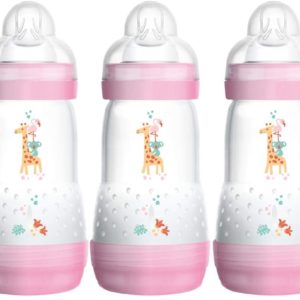 MAM Easy Start Anti-Colic is the ideal bottle for newborns: babies can drink at their own pace, so relaxed. MAM Teat with SkinSoftTM silicone surface for a familiar feeling – accepted by 94% of babie
