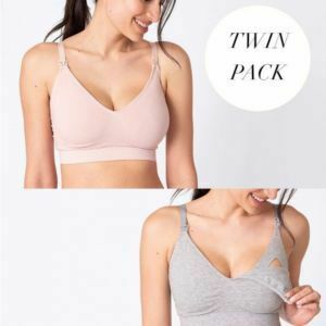 Seraphine Bamboo Nursing Bra 2 Pack Grey/Blush