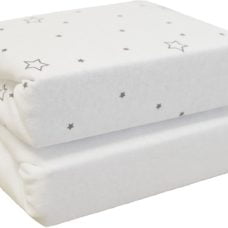 Cuddles Collection Next to Me Fitted Sheets Stars