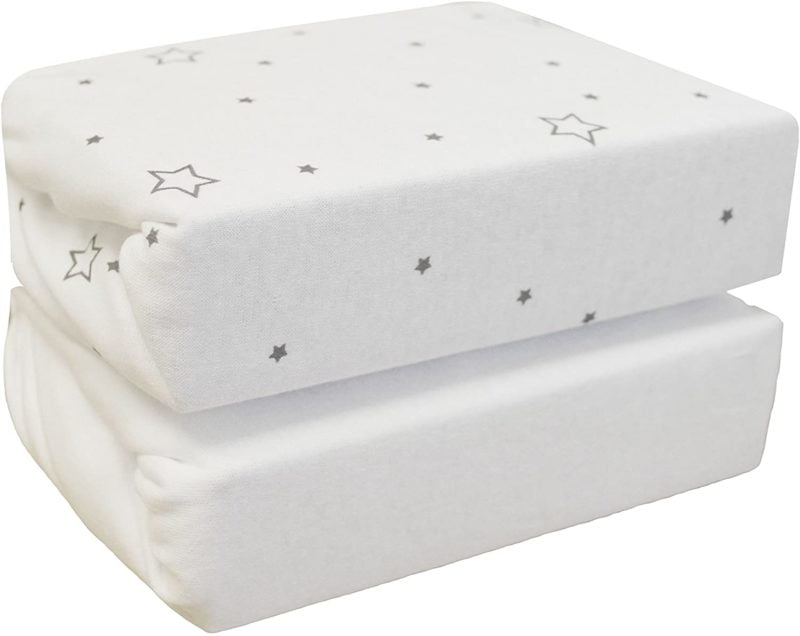 Cuddles Collection Next to Me Fitted Sheets Stars