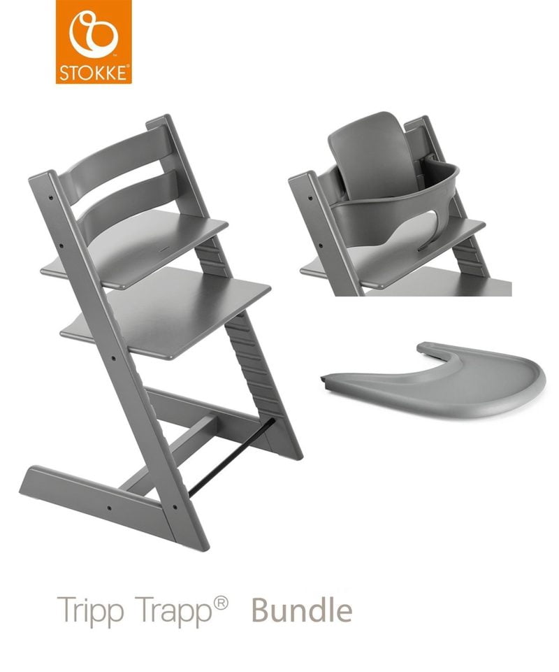 Stokke Tripp Trapp Storm Grey Bundle