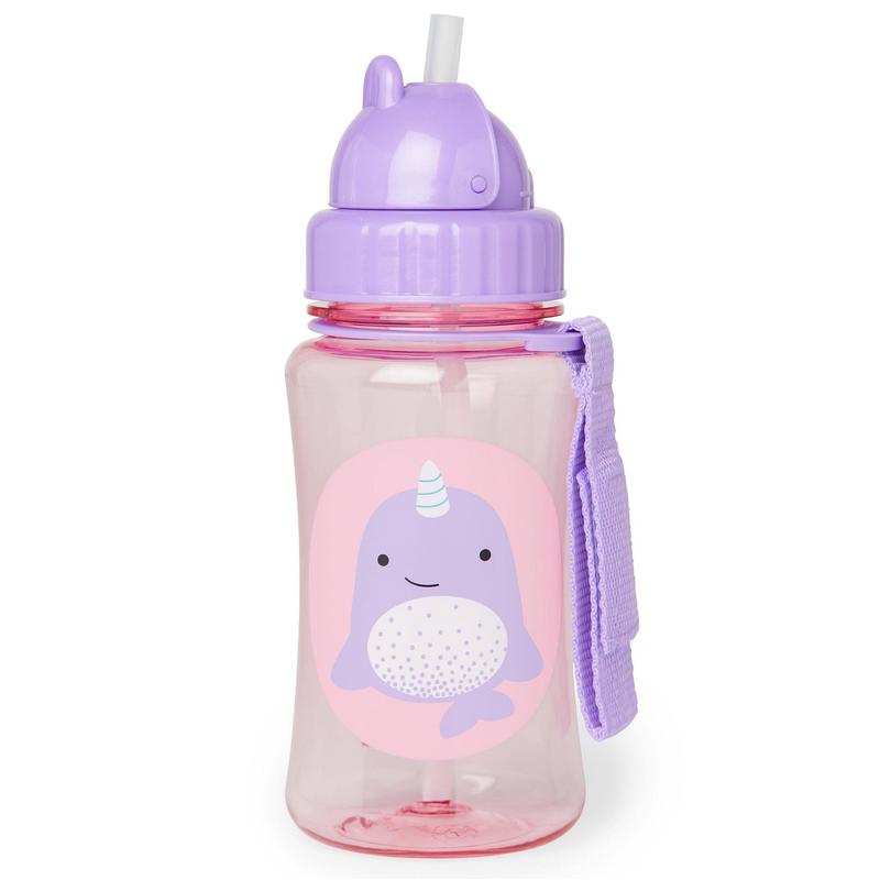 Skip Hop Zoo Straw Bottle Nova Narwhal