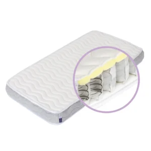Clevamama Premium Deluxe ClevaFoam Pocket Sprung Baby Mattress Cot Bed