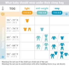 Ergobaby Classic Sleep Bag Tog Chart