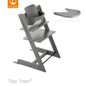 Stokke Tripp Trapp Babyset anf free tray Storm Grey