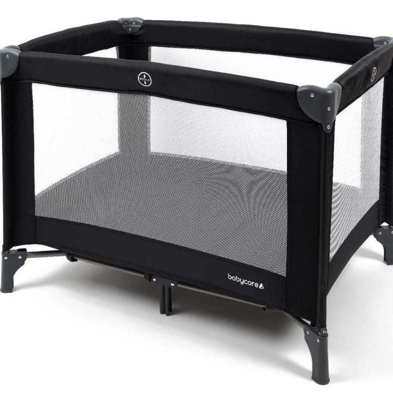 Babylo Nap Time Travel Cot Black - Mum N Me