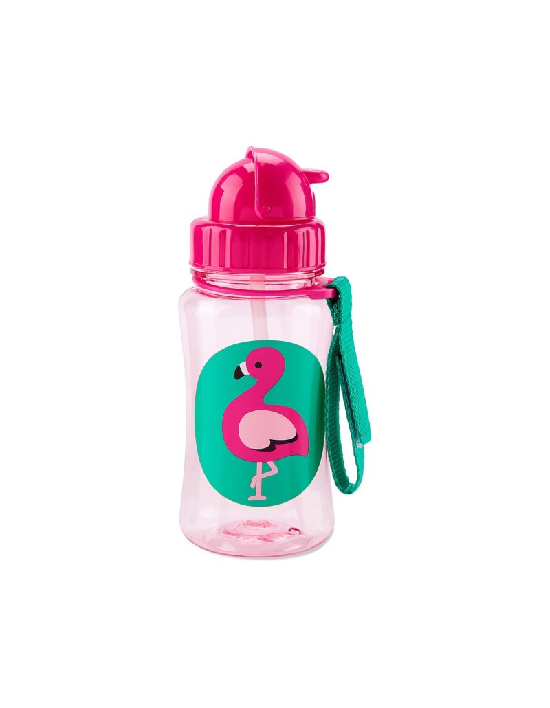 Skip Hop Zoo Straw Bottle Franny Flamingo