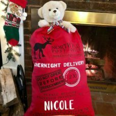 Personalised Red Santa Sack Christmas Stocking Express Delivery North Pole