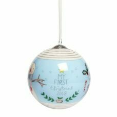 Mamas & Papas My First Christmas 2018 Bauble Blue
