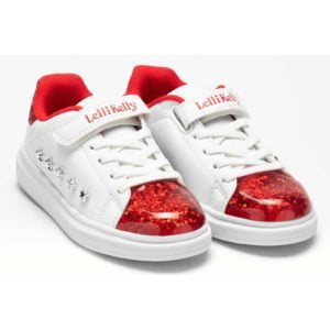 Lelli Kelly Helene White Rosso Floating Sparkle Trainers LK 5821