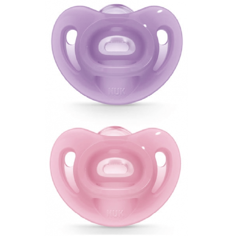 NUK Sensitive Silicone Soother Pink