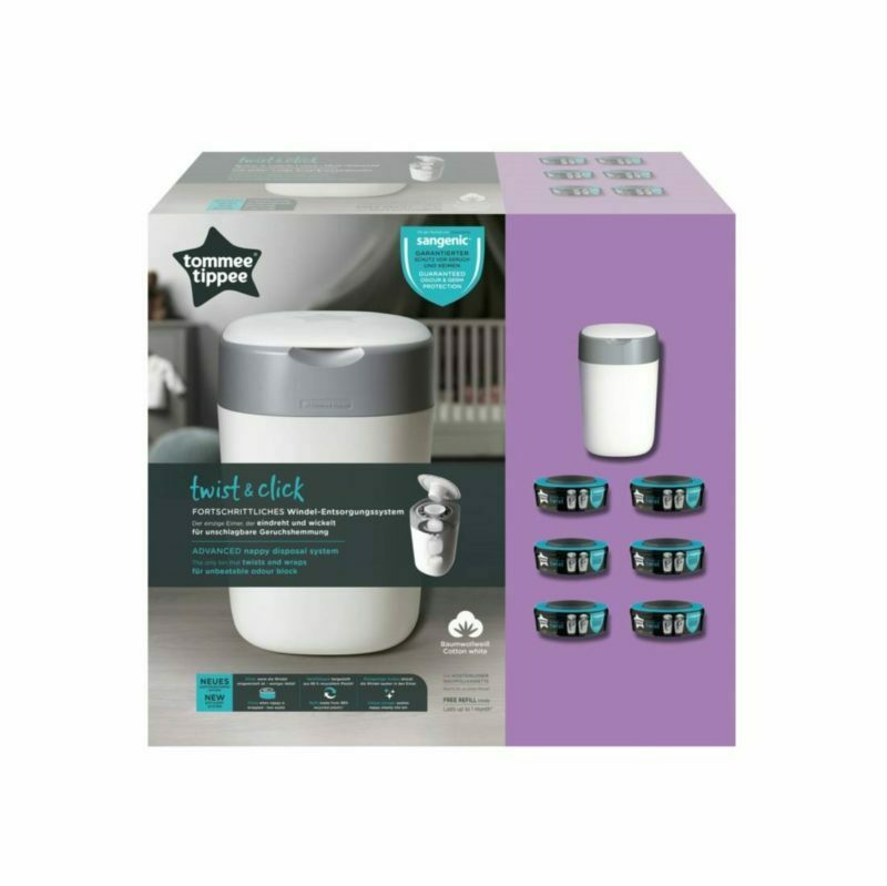 Tommee Tippee Twist and Click Advanced Nappy Disposal System Starter Set