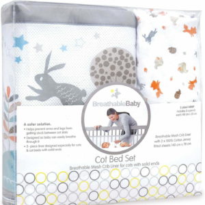 Breathable Baby CotBed Set Enchanted Forest