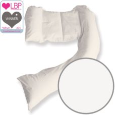 Dreamgenii Pregnancy Support and Feeding Pillow White