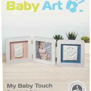 baby art my baby touch double white frame 2