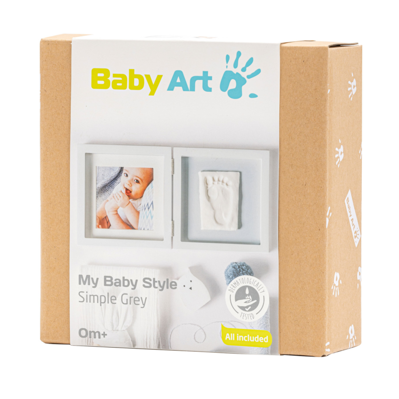Baby Art My Baby Touch - Simple Grey Frame