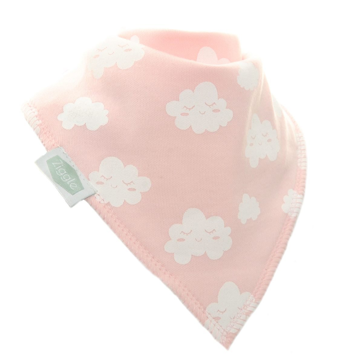 Ziggle Pink Winking Clouds Bib - Mum N Me