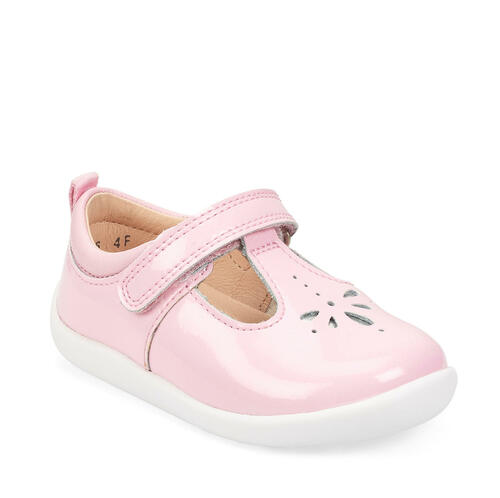 Startrite Puzzle Pale Pink Glitter Patent Girls First Shoes