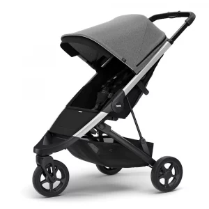Thule Spring Stroller Aluminium Chassis with Grey Melange Canopy