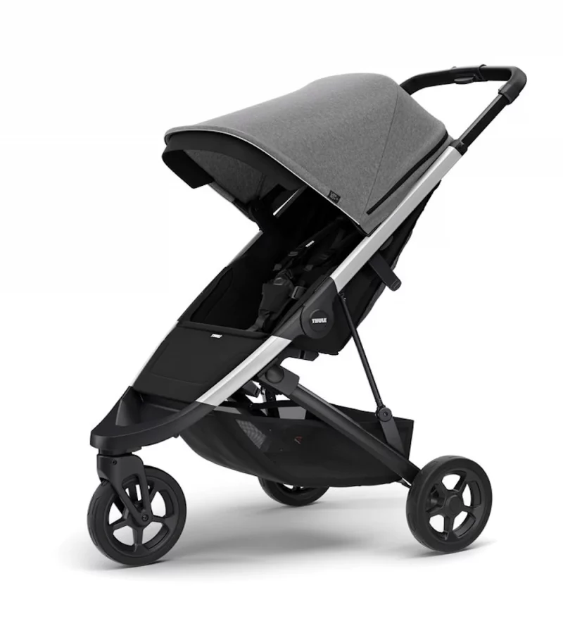 Thule Spring Stroller Aluminium Chassis with Grey Melange Canopy