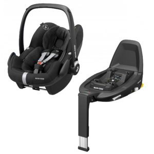 Maxi Cosi Pebble Pro i-Size Car Seat and FamilyFix3 i-Size Isofix Base Essential Black