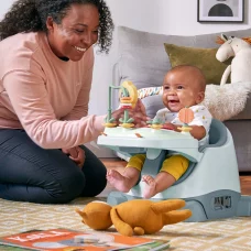 Mamas & Papas Bug 3-in-1 Floor & Booster Seat with Activity Tray Bluebell