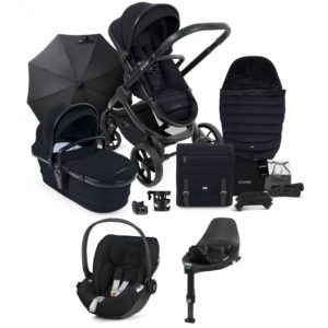 iCandy Peach 7 Black Edition Summer Bundle with Cybex Cloud T & Base T