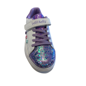 Lelli Kelly Helene White and Lilac Floating Sparkle Trainers LK5821 2