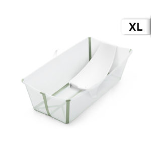 Stokke Flexi Bath XL Transparent Green With FREE Bath Support
