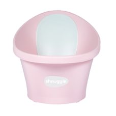 Shnuggle Newborn Baby Bath with Plug and Foam Back Rest Rose
