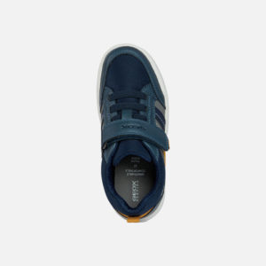 Geox Arzach Boys Shoe Blue/Yellow J164AA 5