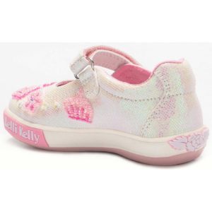 Lelli Kelly LK2028 Victoria Crown White Glitter Sparkle Dolly Shoes
