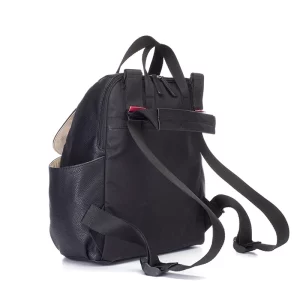 Babymel Robyn Vegan Leather Convertible Backpack Black