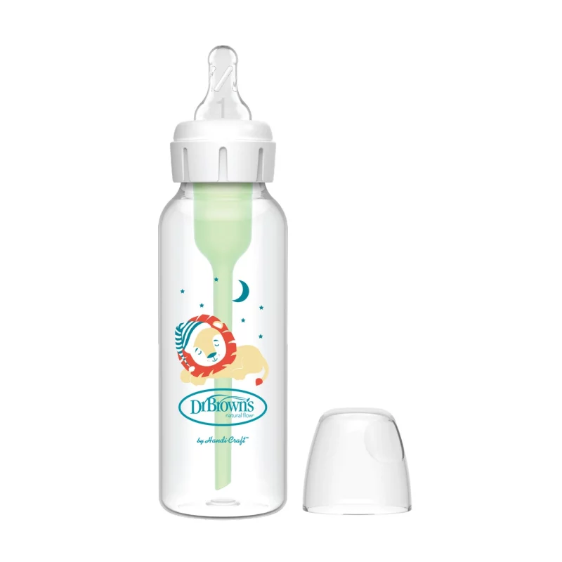 Dr Brown Options+ Narrow Neck 250ml Single Bottle Lion Design