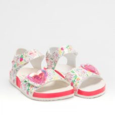Lelli Kelly Rachel White & Pink Floral Heart Sandals LK3561