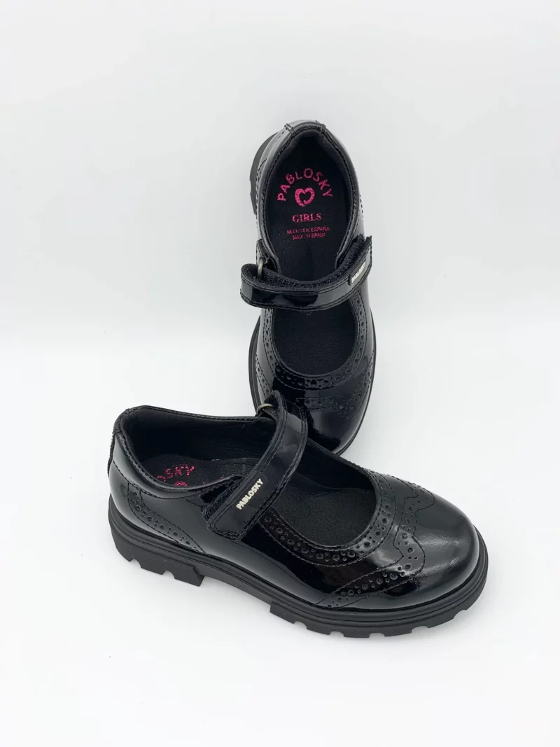 Pablosky Girls School Shoes 347619 Black
