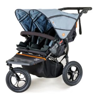 Out N About Nipper V5 Double Stroller Rocksalt Grey