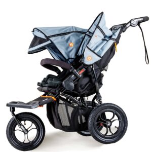 Out N About Nipper V5 Double Stroller Rocksalt Grey