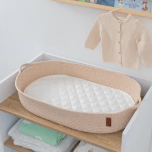 clevamama Baby Changing Basket & Quilted Mat 3