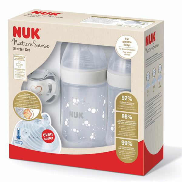 NUK Nature Sense biberon, 0-6 mesi