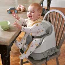 Mamas & Papas Bug 3-in-1 Floor & Booster Seat with Activity Tray Pebble